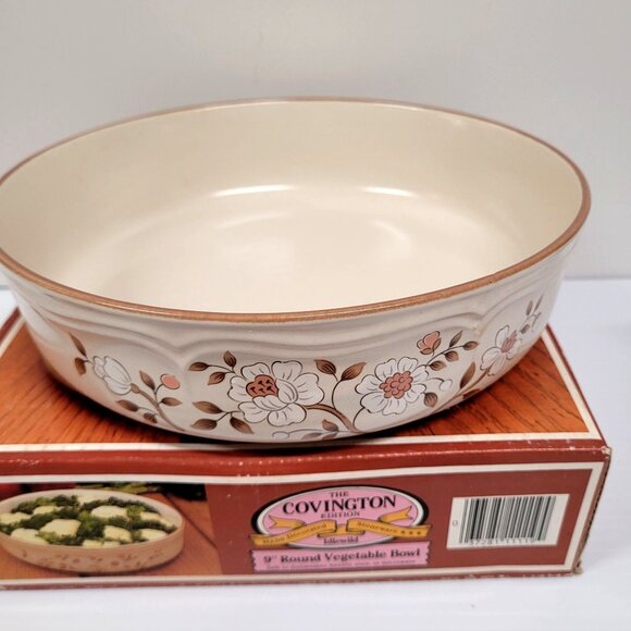 The Covington Edition Idlewild 9" Round Baker Vegetable Stoneware Casserole Bowl - Picture 2 of 8